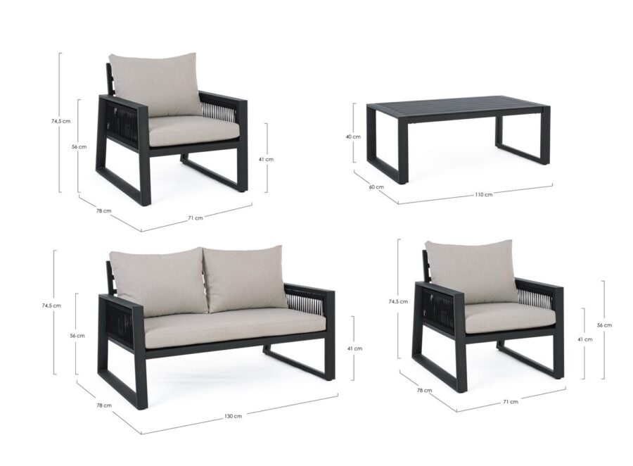Salotto Captiva Grigio antracite - Image 11