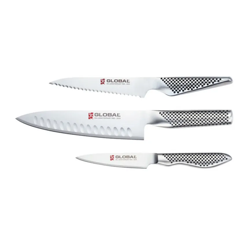 Set 3 Coltelli Global 35°