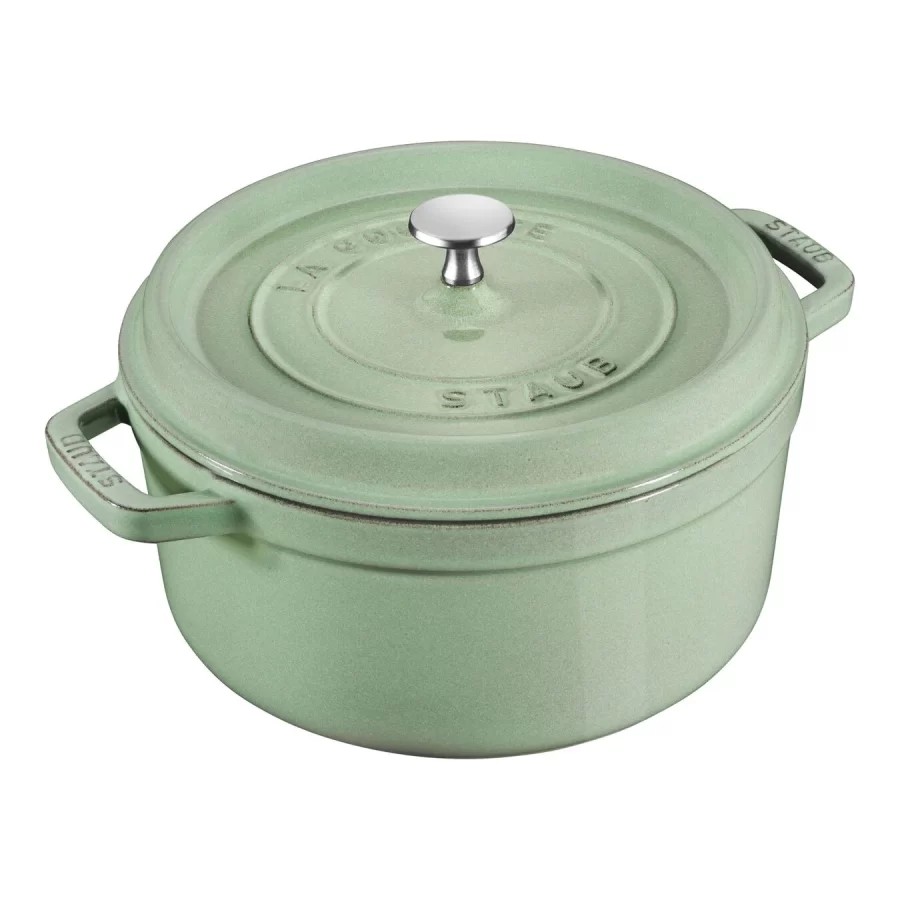 COCOTTE ROTONDA - 24 CM Staub Verde Salvia