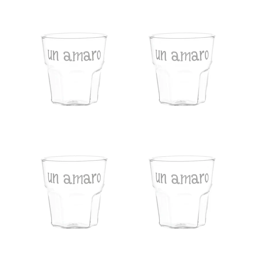 Set 4 bicchierini "Un Amaro"