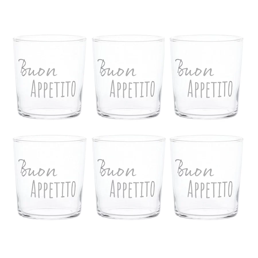 Set 6 Bicchieri acqua "Acqua Naturale" - Image 3