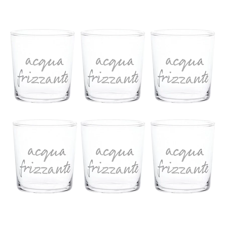 Set 6 Bicchieri acqua "Acqua Frizzante" - Image 3