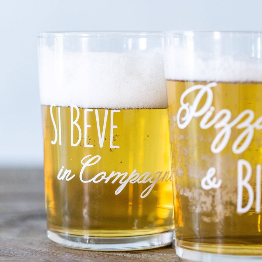 Set 6 bicchieri birra "Si beve in compagnia" - Image 2