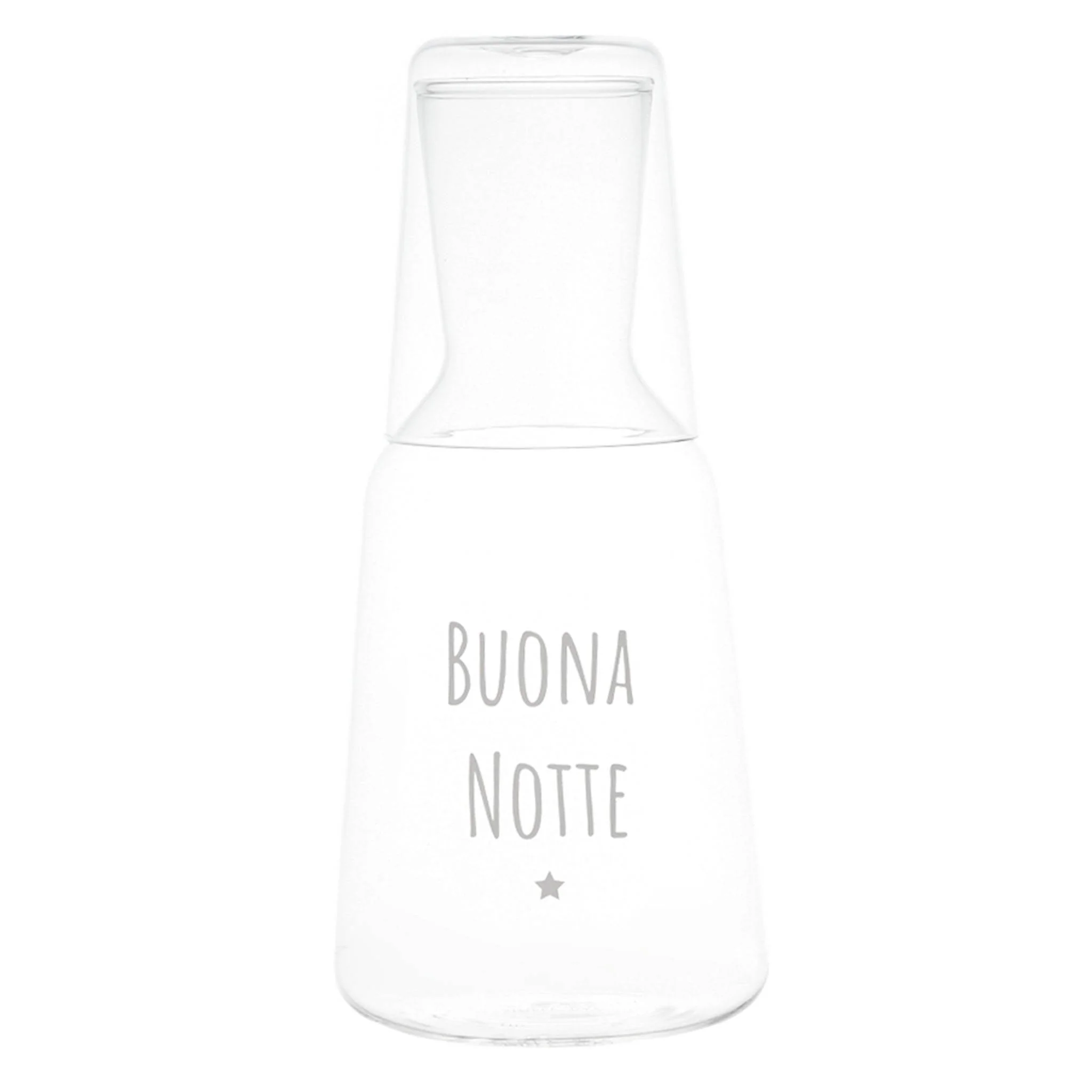 Bottiglia con bicchiere d'Acqua "Buona Notte" - immagine 3