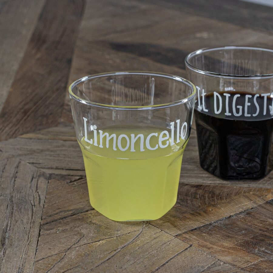 Set 4 bicchierini liquore "Limoncello"