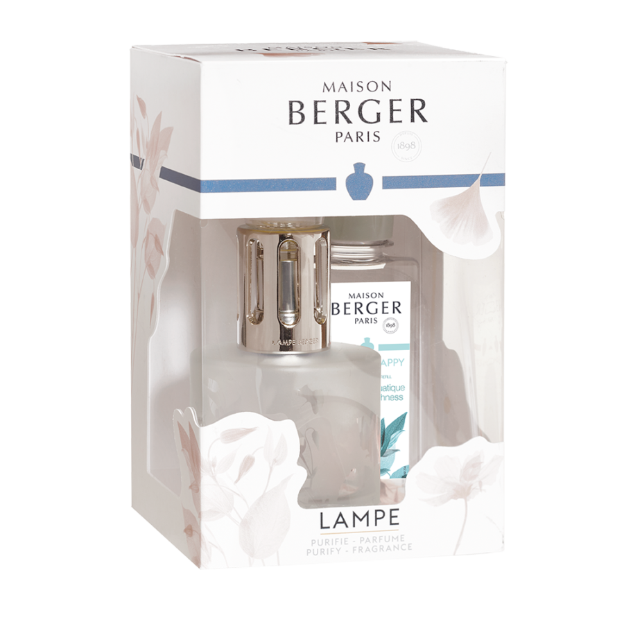 Lampada Aroma trasparente con 250 ml Happy