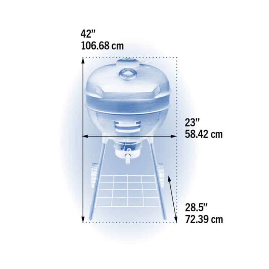 Barbecue PRO22 Nero carbonella - immagine 5